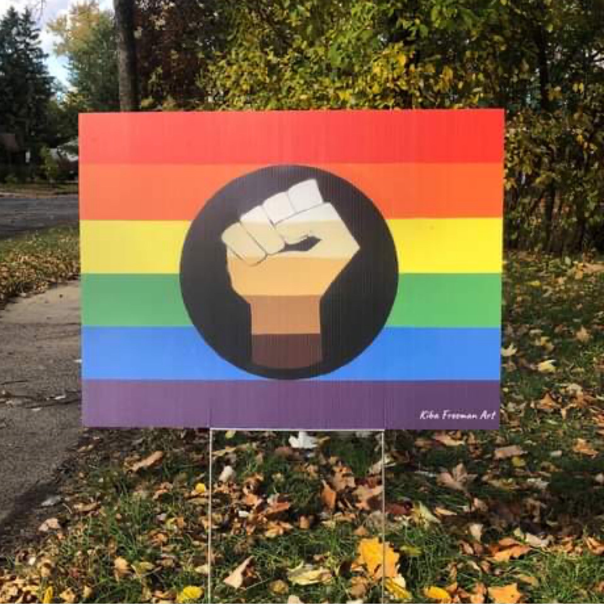 Handmade Inclusive Signs Inclusive sign | Kiba Freeman Art