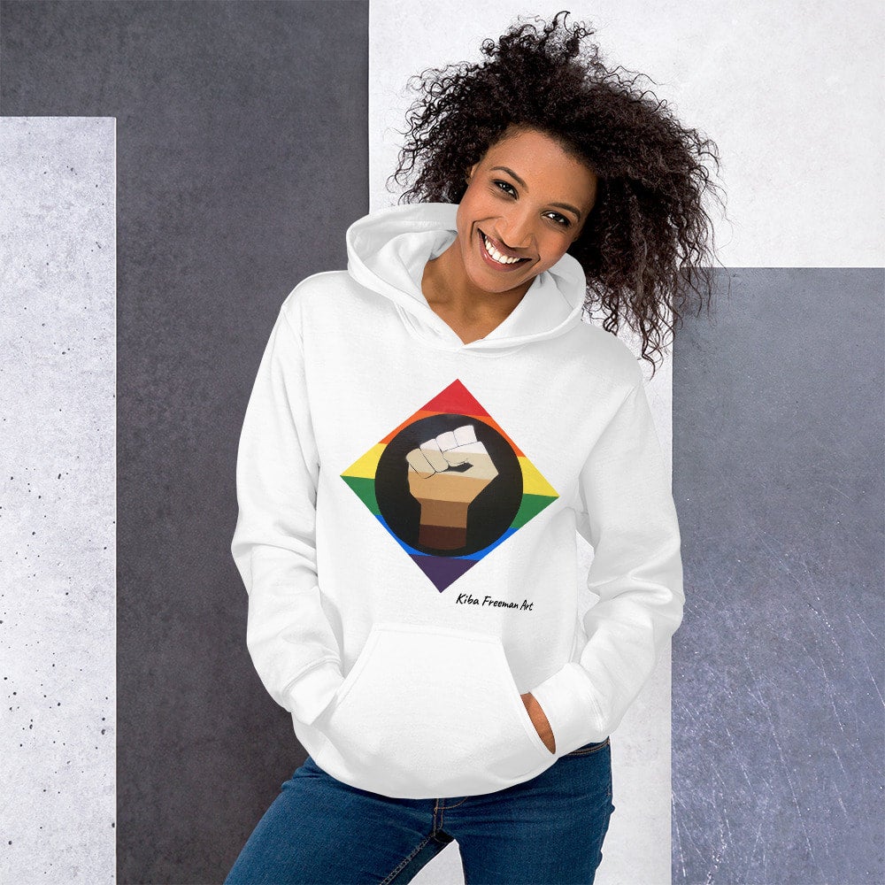 Hoodie unisex Inclusive Diamond Kiba Freeman Art