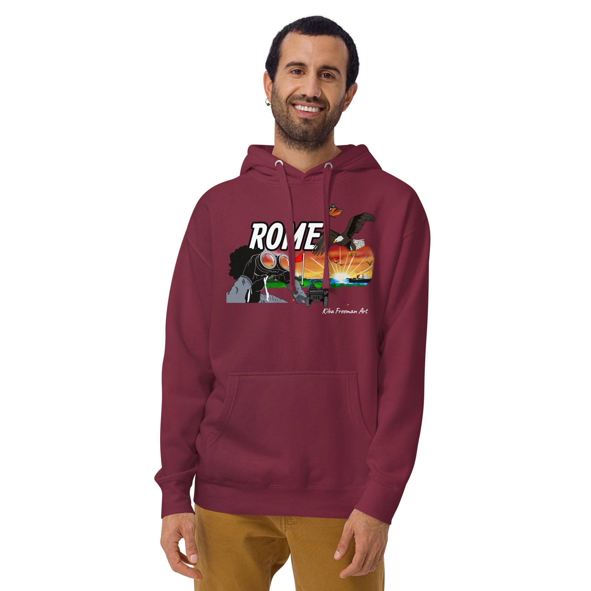Rome Mural Hoodie Kiba Freeman Art