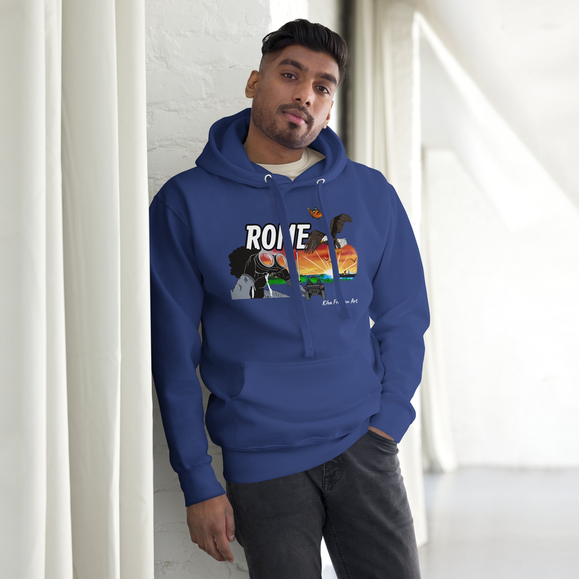 Rome Mural Hoodie Kiba Freeman Art